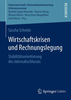 Produktbild von Wirtschaftskrisen und Rechnungslegung
