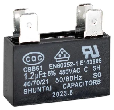 CBB61 Kondensator 450 V 1,2 µF 4-Pin, Motorstart