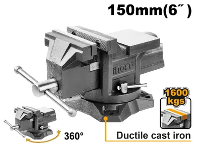 Obrázok produktu pre Otočný stolový zverák 150mm / 6" Ingco