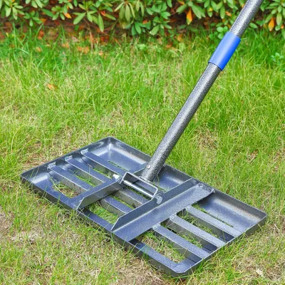 Obrázok produktu pre Trávnikové hrable 152 cm, čierna, kov, pre starostlivosť o trávnik