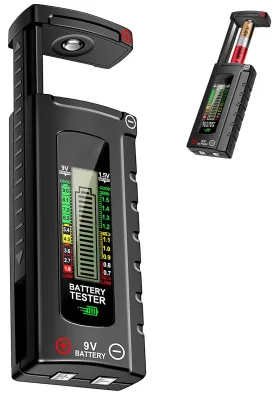 Productafbeelding van Digitale LCD-batterijtester voor AA AAA C D 9V