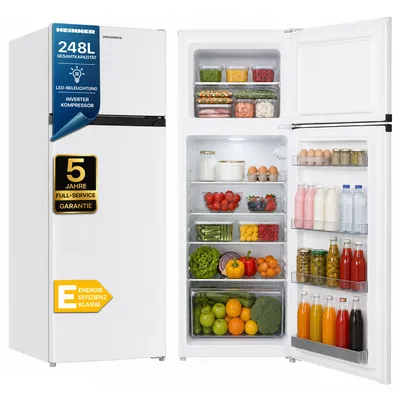Produktbild von Heinner HF-HM248INVE++ Kühlschrank mit Gefrierfach 248 L, Inverter, Weiß