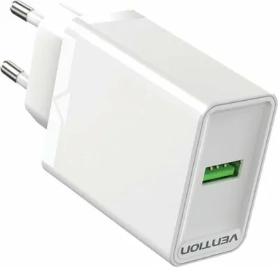 Produktbild von 18W Ladegerät Wandladegerät 1x USB 2,4A Weiß