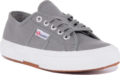 Produktbild von Superga 2750 Cotu Frauen Klassische Schnürung Le wand Turnschuhe Grau – undefined / Grau