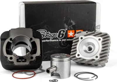 Zdjęcie produktu dla Zestaw żeliwnych cylindrów Stage6 do wyścigów drogowych o pojemności 70 cm3 dla Piaggio AC