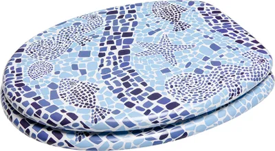 Produktbild von SANILO® WC-Sitz Mosaic World, Toilettendeckel direkt vom Hersteller, Klodeckel, Klobrille, WC Deckel, Toilettensitz, Toilettenbrille, WC Brille