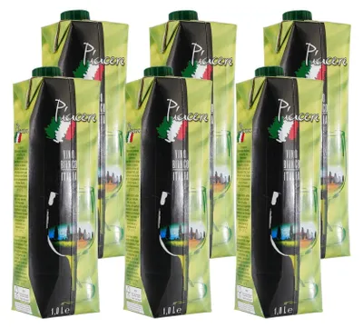 Produktbild von Piacere Vino Bianco - Italienischer Weißwein (12 x 1,0L)