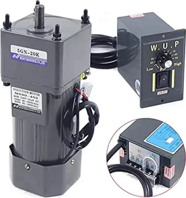 Obrázok produktu pre Asynchrónny striedavý motor, jednofázový 90 W 220 V, s regulátorom otáčok, 20K
