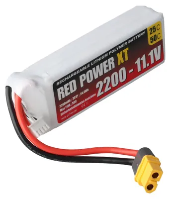 Image de Batterie LiPo RED POWER XT 2200 - 11,1 V