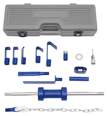 Image de Tendeur, outil pour travaux lourds, réparation efficace de la carrosserie, bleu