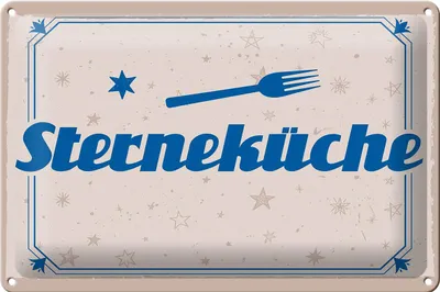 Produktbild von Blechschild Spruch 30x20cm Sterneküche