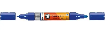 Produktbild von Molotow Acrylmarker ONE4ALL Acrylic Twin ultramarinblau