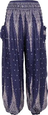 Produktbild von Luftige Pluderhose, Sommerhose, Yogahose - Dunkelblau, Damen, Viskose, Hosen