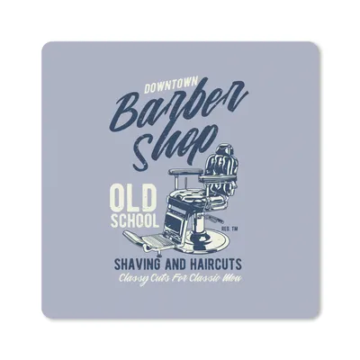 Produktbild von MuchoWow® Mauspad Mousepad Mancave - Barbier - Vintage 30x30 cm - Mousepads - Maus Mat - Pad - Mausunterlage - Gaming