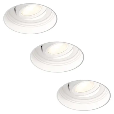 Produktbild von hoftronic LED Einbaustrahler 5W 450lm 2700K Weiß dimmbar schwenkbar IP65