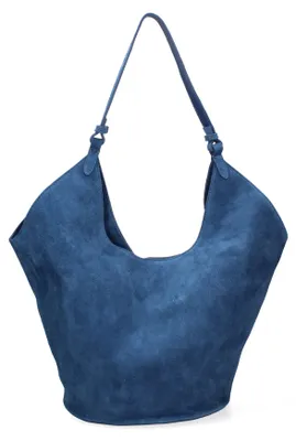 Image de Sac bandoulière pour femmes de la marque Gave Lux, en suède et en cuir, fabriqué en Italie