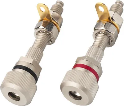 Produktbild von Monacor BP-420 Lautsprecherzubehör 6,3 mm, vernickelt, nicht isoliert, für Holzschränke bis 25 mm