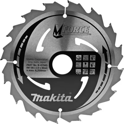 Produktbild von Makita B-07945 Mforce Sägeblatt 185x30 Mm 16 Zähne