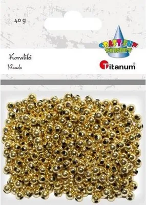 Immagine prodotto di Perline di plastica 40g oro