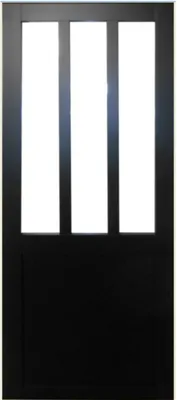 Image de Porte Coulissante Atelier Noir H204 x L83