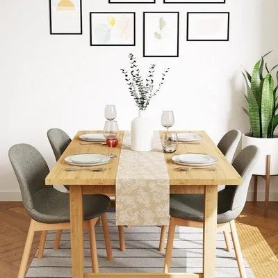 Immagine prodotto di Elegante tovaglia con motivo floreale 32x150 cm per 4 persone