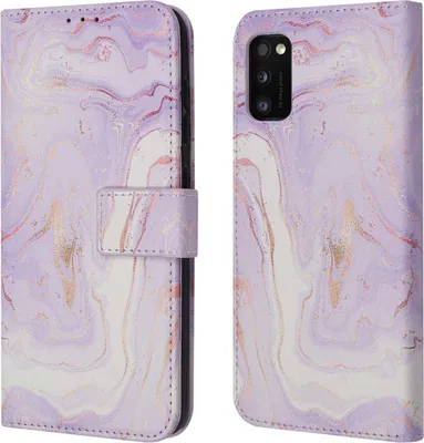 Zdjęcie produktu dla imoshion Design Bookcase voor de Samsung Galaxy A41 - Purple Marble