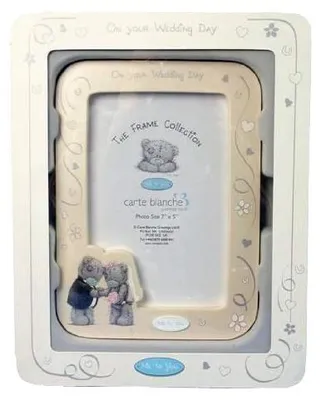 Image de Me to You Cadre Photo en Plastique Inscription on Your Wedding Day Multicolore 28,6 x 22,2 x 4 cm