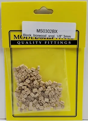 Produktbild von Model Expo MS0302BX - Blöcke, einfach, Buchsbaum, 3 mm, 150 Stück - Neu