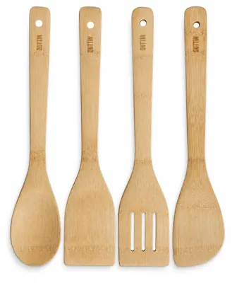 Bambus-Küchenutensilien-Set, 5-teilig, Pfannenwender, Löffel, Gabel
