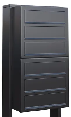 Produktbild von Briefkastenanlage Cube for Six in Anthrazit