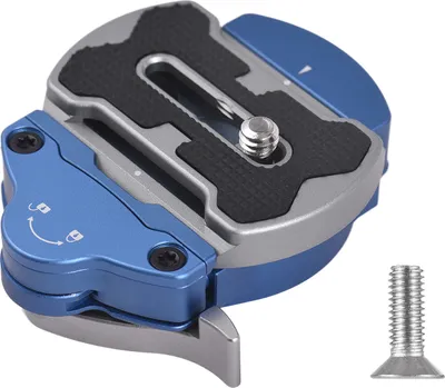 Produktbild von Andoer Schnellwechselplatte Klemmadapter fuer Panorama-Stativkopf aus Aluminiumlegierung mit Schnellwechselplatte 1/4 Zoll Schraubanschluss