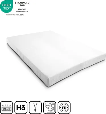 Produktbild von Komfortschaummatratze K10 140 x 200 cm, Höhe 10 cm, Härtegrad H3
