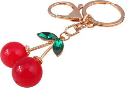Image de Porte-clés Cerise Rouge - Charmant et Pratique KP38209