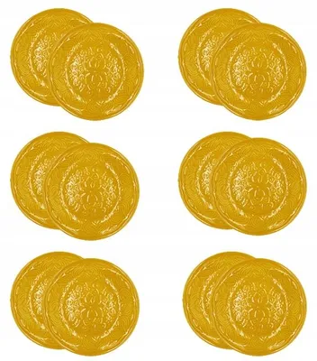 Produktbild von Lubiana Oriental Gelber Dessertteller Porzellan 12er Set