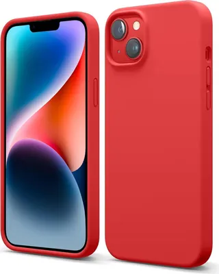 Produktbild von Hülle für Apple iPhone 14 Handy Case Handy Schutz Hülle Silikon Cover Handyhülle Tasche, rot