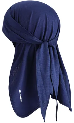 Imagen del producto de Bandana tipo "Do Rag", gorro con estampado de calavera, transpirable, con protección UV, color azul, forro para casco 3 en 1 para ciclistas