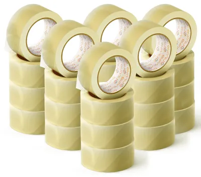 Immagine prodotto di Omgoods - Nastro adesivo trasparente per spedizioni - 24 rotoli, 48 mm x 66 m
