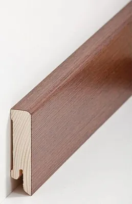 Produktbild von Sockelleiste Echtholzfurnier 16 x 60 x 2500 mm Wenge Echtholzfurnier Fußleiste furniert by PROVISTON 62.5 Meter | 25 Stück