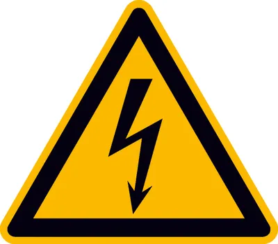 Produktbild von SafetyMarking Warnschild Folie SL 100 mm Warnung vor gefährlicher elektrischerSpannung