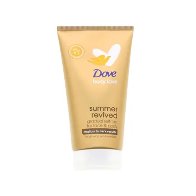 Produktbild von Dove Summer Revived Selbstbräuner Gesicht & Körper Medium Dark 75 ml