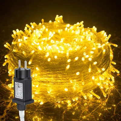 Produktbild von Peviasot LED Lichterkette 30M 300LEDs IP44 mit 8 Modi für Innen Weihnachten Party Garten Bedienung Funkelnder Sterneffekt Deko Warmweiß