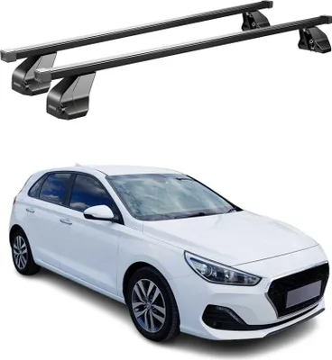Zdjęcie produktu dla Poprzeczki Menabo do Hyundai i30 2016-2020 3-drzwiowy Czarny