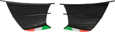 Produktbild von 2pcs Motorradflügel -Seitenspoilerverkleidungen Winglets für Ninja 400 250 Z900 Z1000 Matte Kohlefaserstil