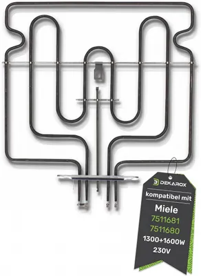 Oberhitze-Heizelement 1300+1600 W 230 V, 400 mm, für Miele