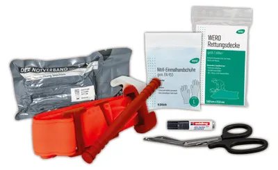 Produktbild von WERO Trauma-Kit Modultasche Klarsichttasche mit Klettstreifen 18x14x8 cm