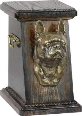 Image de Terrier de Boston - Urne pour cendres de chien, urne élégante avec statuette, urne commémorative avec buste de chien de la marque Art-Dog.