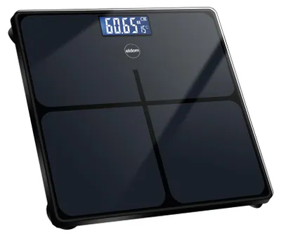 Produktbild von Elektronische Badwaage Eldom Gwo270 180 kg aus Glas, Touch, LCD, Temp 50 g
