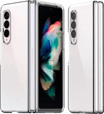Zdjęcie produktu dla Przezroczyste, sztywne etui silikonowe do Samsung Z Fold3 5G