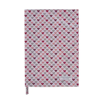 Produktbild von Krasilnikoff – Geschirrtuch KW12917 –  Konfetti Hearts / Konfetti Herzen, Red