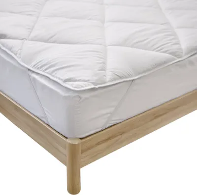 Image de Bleu Calin Surmatelas Confort Moelleux Anti-acariens Traitement naturel 90x190cm